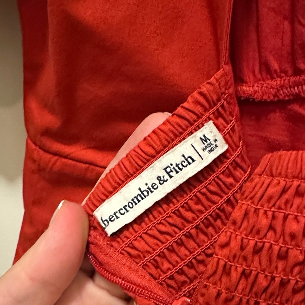 Abercrombie & Fitch Bold Red Midi Dress - Picture 5 of 6